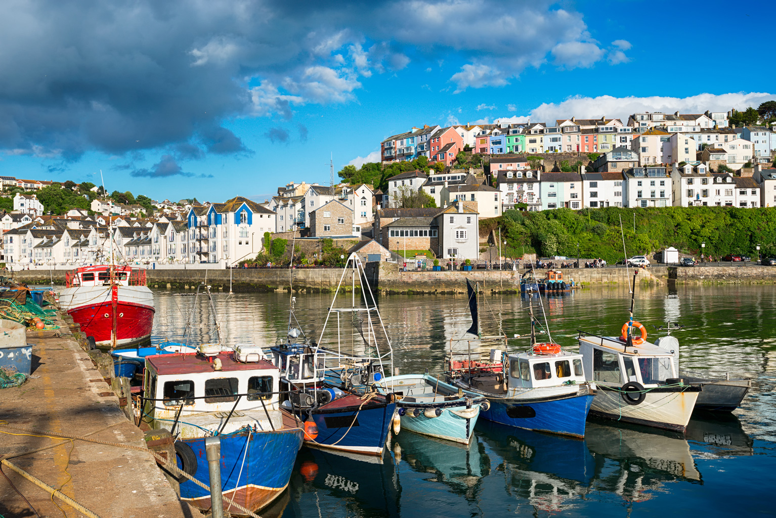 Fishing boats in Brixham, Devon.